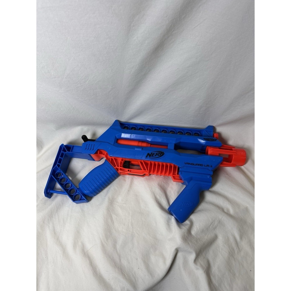 Nerf Vanguard LR-1 Blue Orange Blaster N-Strike Elite No Ammo Tested